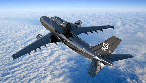 Kosminį &bdquo;S3&ldquo; keltą su jo viduje esančiu palydovu į didelį auk&scaron;tį nuskraidins komercinis lėktuvas &bdquo;Airbus A300&ldquo;.