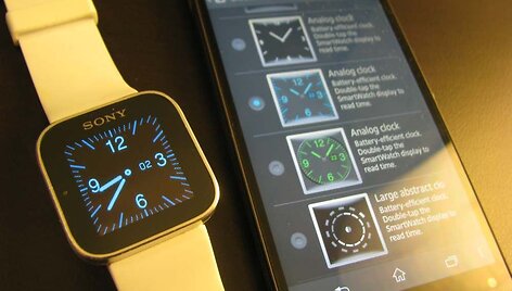 I&scaron;manusis laikrodis &bdquo;Sony Smartwatch&ldquo;