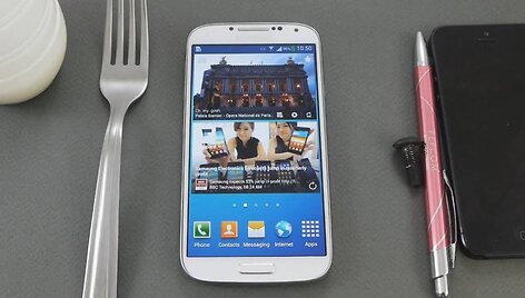 &bdquo;Samsung Galaxy S4&ldquo; ekrano jautrumas i&scaron;bandytas su ra&scaron;ikliu, &scaron;akute ir varžtu