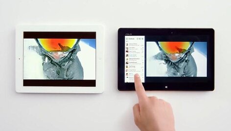 &bdquo;Microsoft&ldquo; reklamoje demonstruoja &bdquo;Windows 8&ldquo; privalumus ir tyčiojasi i&scaron; &bdquo;iPad&ldquo;