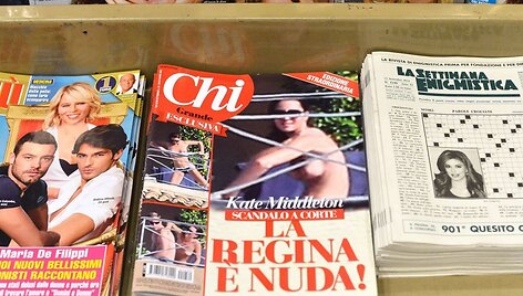 Italijos paskalų žurnalas &bdquo;Chi&ldquo; irgi i&scaron;spausdino skandalingąsias Catherine nuotraukas