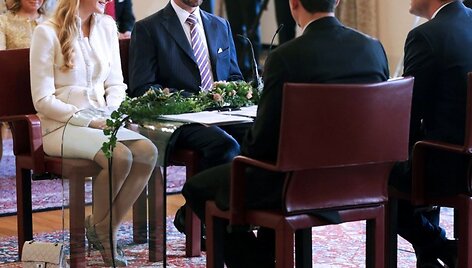 Princo Guillaume'o ir grafaitės Stephanie de Lannoy civilinė tuoktuvių ceremonija