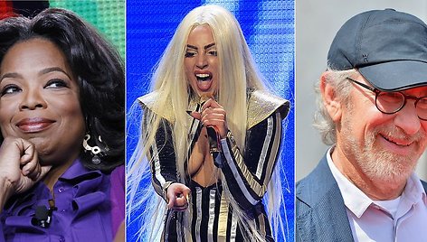 Oprah Winfrey, Lady Gaga, Stevenas Spielbergas