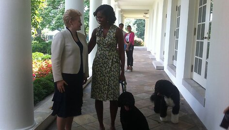 Prezidentė Dalia Grybauskaitė ir pirmoji JAV ponia Michelle Obama 