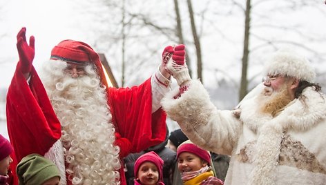 Joulupukį pasitiko Senelis Kalėda