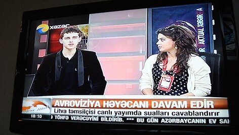 Donatas Montvydas vie&scaron;ėjo  &bdquo;Khazar TV&ldquo;