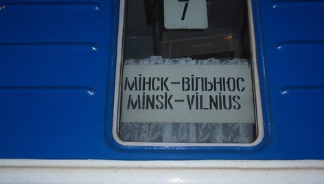 Traukinys i&scaron; Minsko į Vilnių
