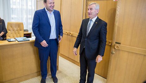Antanas Guoga ir Viktoras Pranckietis