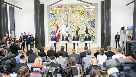 Spaudos konferencijos akimirka