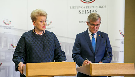 Dalia Grybauskaitė ir Viktoras Pranckietis