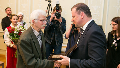Henrikas Gudavičius ir Saulius Skvernelis