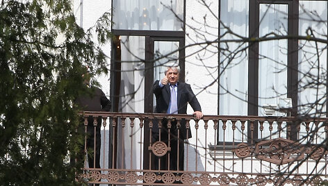 Prie Rusijos ambasados surengta protesto akcija
