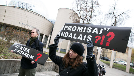 Asociacijos &bdquo;Aplinkos ir paveldo saugojimo sąjūdis&ldquo; piketas