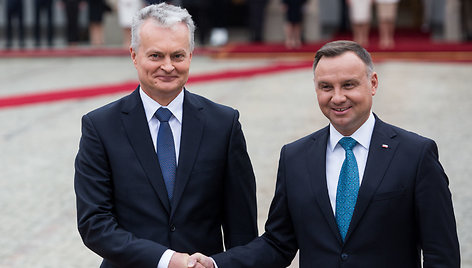 Gitanas Nausėda ir Andrzejus Duda