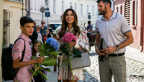K&scaron;i&scaron;tofo ir Tatjanos jaunėlės Emili Rugsėjo 1-osios akimirka
