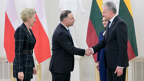 Agata Kornhauser-Duda, Andrzejus Duda, Gitanas Nausėda