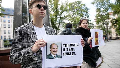 Protestas prie Vyriausybės rūmų 