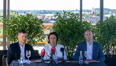 Spaudos konferencijos akimirka