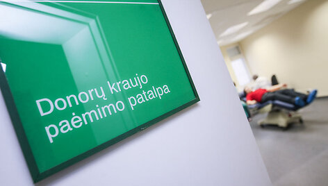 Kraujo donorystės akcijos akimirka