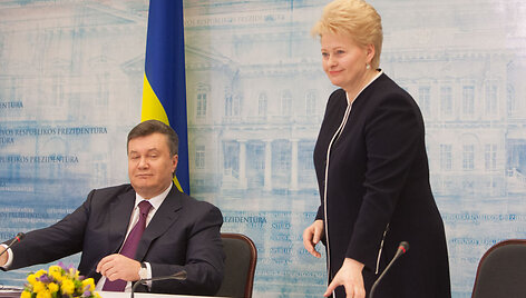 Viktoras Janukovyčius ir Dalia Grybauskaitė