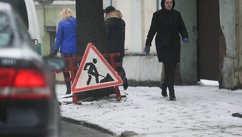 Sniegas gatvėse