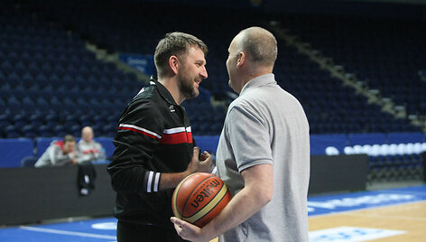 Darius Maskoliūnas ir Rimas Kurtinaitis 