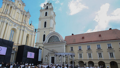 Lietuvos pirmininkavimo ES Tarybai atidarymo ceremonijos akimirka