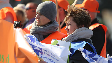 Mitingas prie Vilniaus savivaldybės