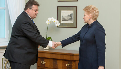Linas Linkevičius ir Dalia Grybauskaitė