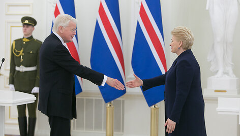 Dalia Grybauskaitė ir Olafuras Ragnaras Grimssonas
