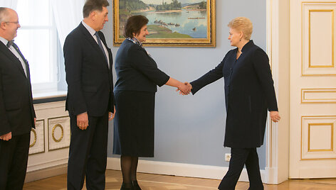 Dalia Grybauskaitė, Algirdas Butkevičius, ir Loreta Graužinienė