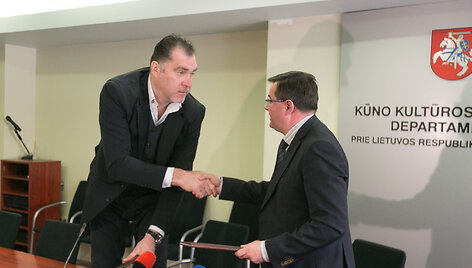 Arvydas Sabonis ir Virginijus Dauk&scaron;ys