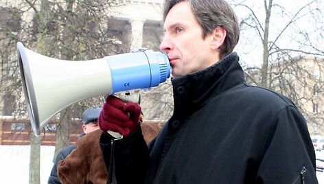Partijos &bdquo;Socialistinis liaudies frontas&ldquo; lyderis Algirdas Paleckis