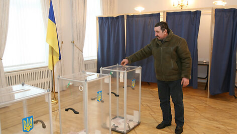 Ukrainos prezidento rinkimai Vilniuje
