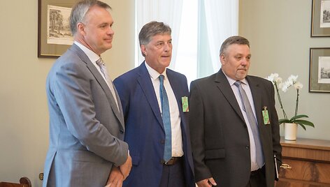I&scaron; kairės: Robertas Dargis, &Scaron;arūnas Klioklys, Vytautas Vidmantas Zimnickas