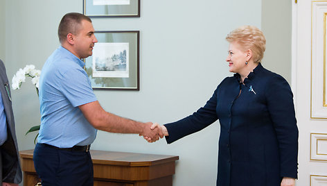 Svajūnas Andriulis ir Dalia Grybauskaitė, 