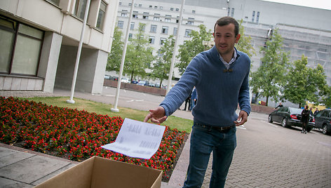 Flashmobas už naują Darbo kodeksą