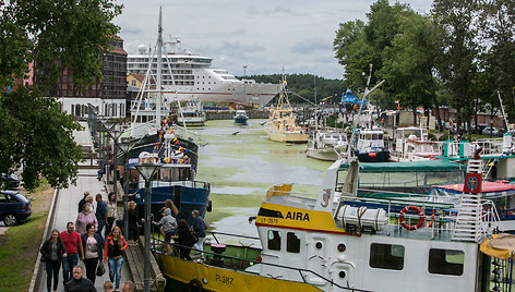 Į Klaipėdą atplaukė prabangus laivas „Europa 2“