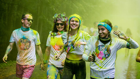 &bdquo;The Color Run&ldquo; bėgimas Vingio parke
