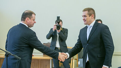 Saulius Skvernelis ir Eimutis Misiūnas