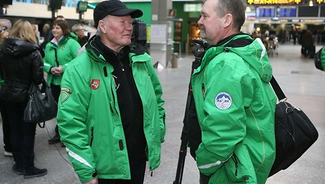 Ekspedicijos dalyviai Vilniaus oro uoste