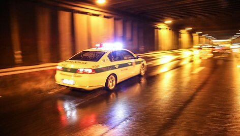 Vilniaus kelių policijos naktinis reidas sostinės gatvėse