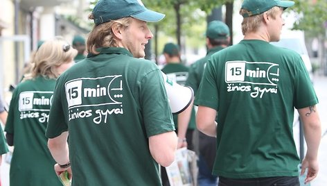 „15 min“ gimtadienį šventė su skaitytojais