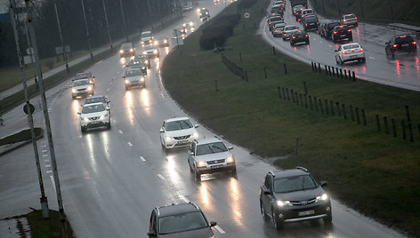 Transporto spūstis Vilniuje