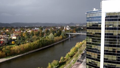 Vilnius prie&scaron; audrą