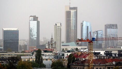 Lietingas oras Vilniuje
