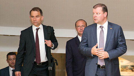 Rokas Masiulis ir Saulius Skvernelis