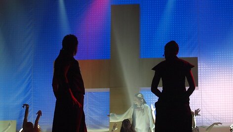 Roko operos &bdquo;Jėzus Kristus superžvaigždė&ldquo; akimirka