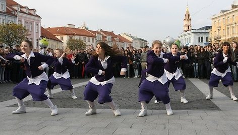 Renginio akimirka Rotušės aikštėje