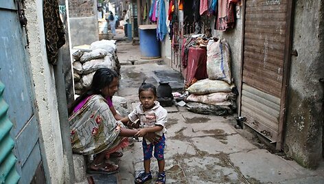 Dharavi lū&scaron;nynas Mumbajuje